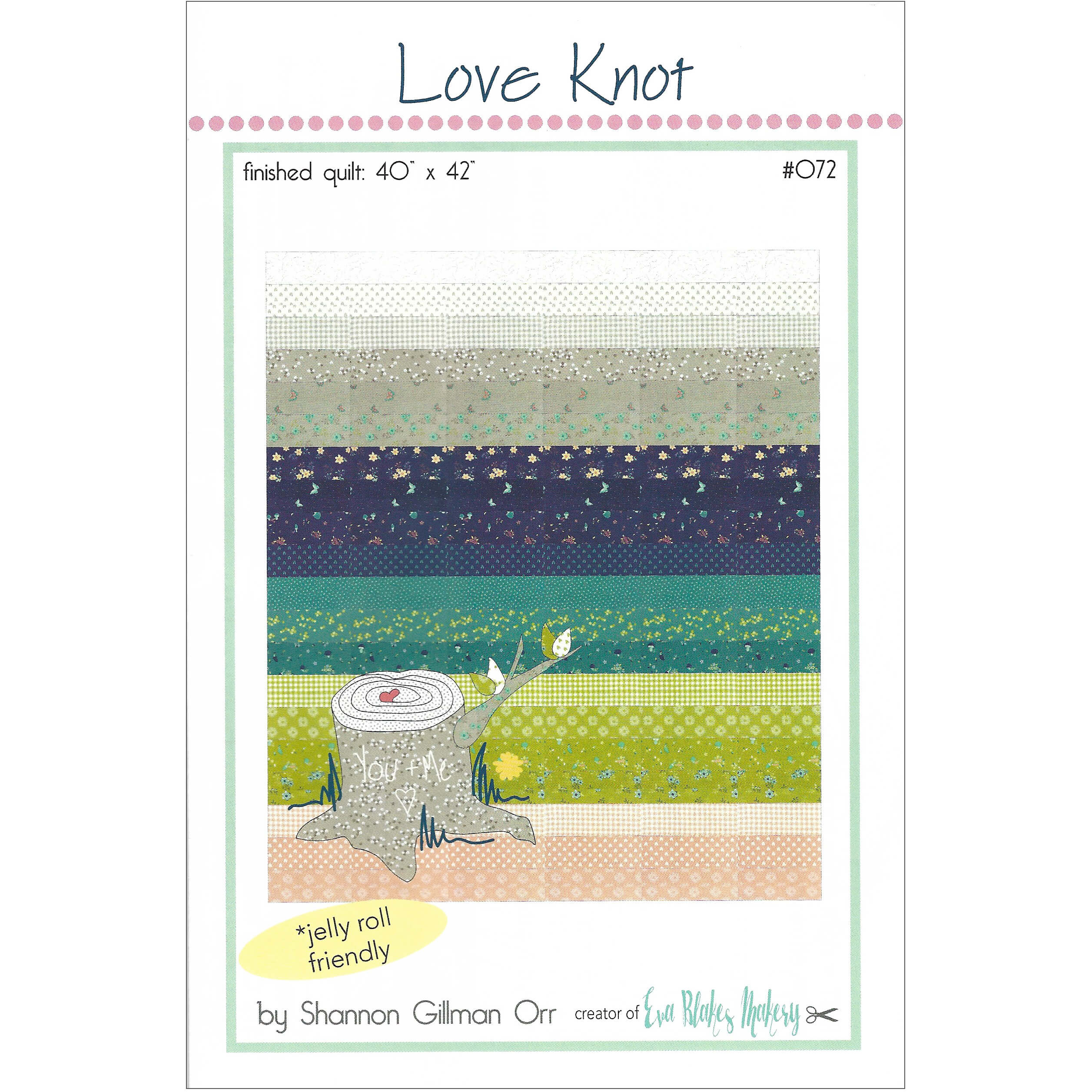 Love Knot Quilt Pattern by Eva Blakes Makery